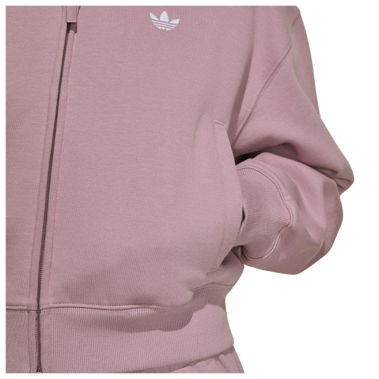 Adidas Γυναικεία ζακέτα Essentials Fleece Full-Zip Cropped Hoodie